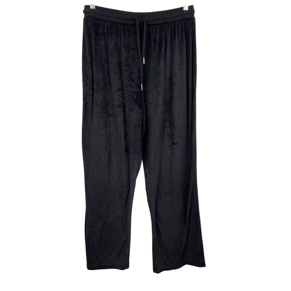 Juicy Couture Pants - Juicy Couture Women's OG Big Bling Black Velour Track Pants Size XL